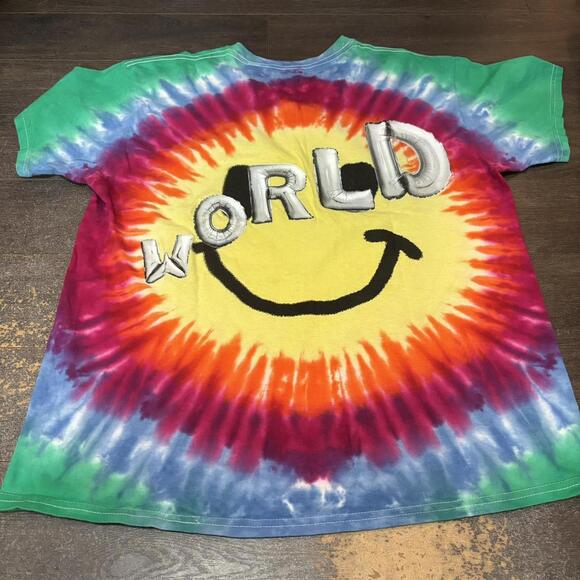 Travis Scott Tie Dye Astro World T Shirt Large - Picture 3 of 5